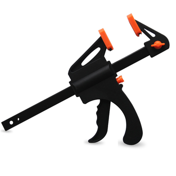 F-típusú asztalos szorító deszkák rögzítéséhez, állítható, magas széntartalmú acélból, 0,5 kg