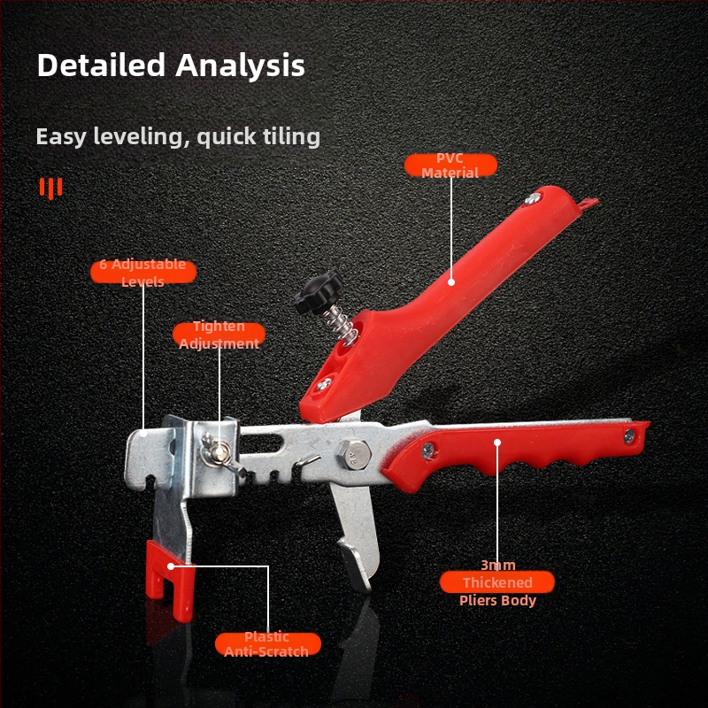 Kliešte na niveláciu dlaždíc pre Insert Leveler – šetrí čas a námahu, materiál: galvanizované železo/304 nerezová oceľ, hmotnosť 0,33 kg