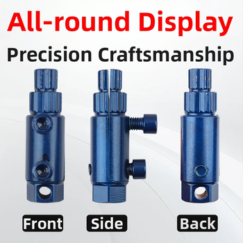 Πολυλειτουργικό εργαλείο γωνιακής βρύσης: εξαγωγέας σπασμένων βιδών και κοχλιωτής τάπας, μεγέθη 4/6, κεφαλή αντίστροφης σπείρας