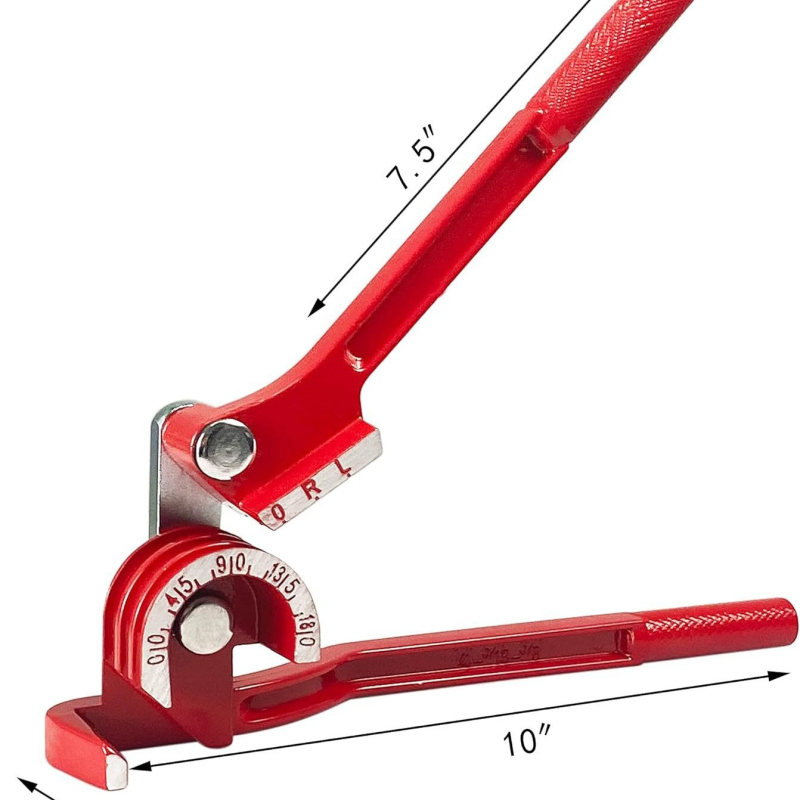 Xingsheng cauruļu locītājs, 0–180° locīšanas diapazons, galvanizēts oglekļa tērauds, paredzēts lietošanai mājās, piemērots plānu vara un alumīnija caurulēm