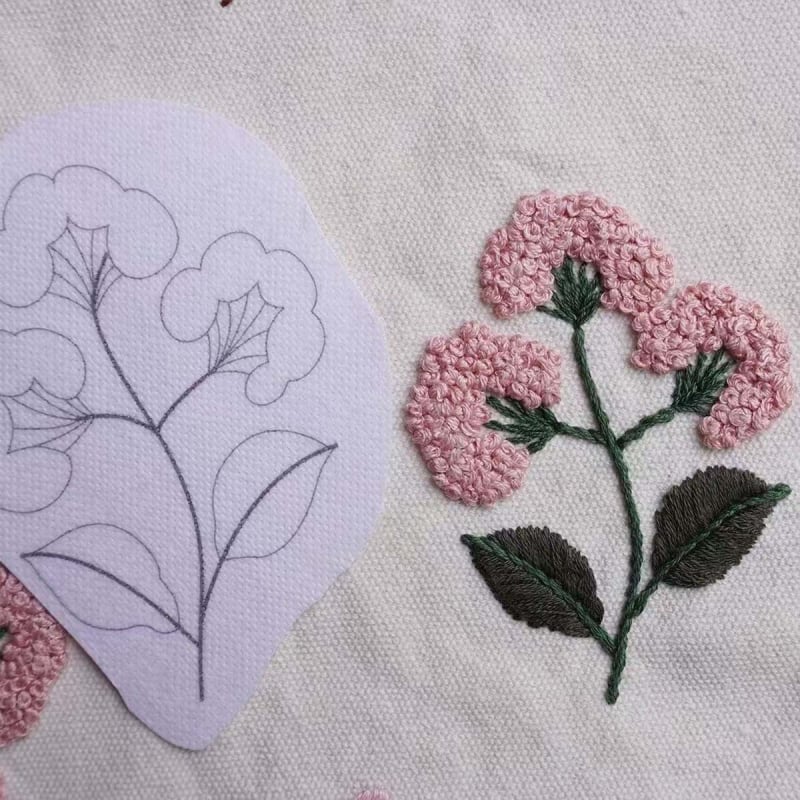 DIY adīšanas komplekts ar ūdens šķīstošu nešūtu audumu, pielāgojams pēc zīmējumiem, nordiskais stils, dzīvojamā telpa
