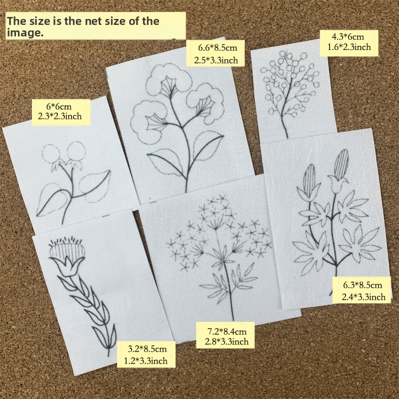 Комплект за бродиране DIY – водоразтворима нетъкана материя, персонализиране според чертежи, скандинавски стил, за използване в хола