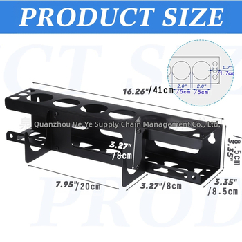 Ράφι όπλων από ανθρακούχο χάλυβα, μοντέρνος μινιμαλιστικός σχεδιασμός, εγκατάσταση με βίδες, 1 επίπεδο, για επιφάνειες γραφείου/υπνοδωματίου/καθιστικού