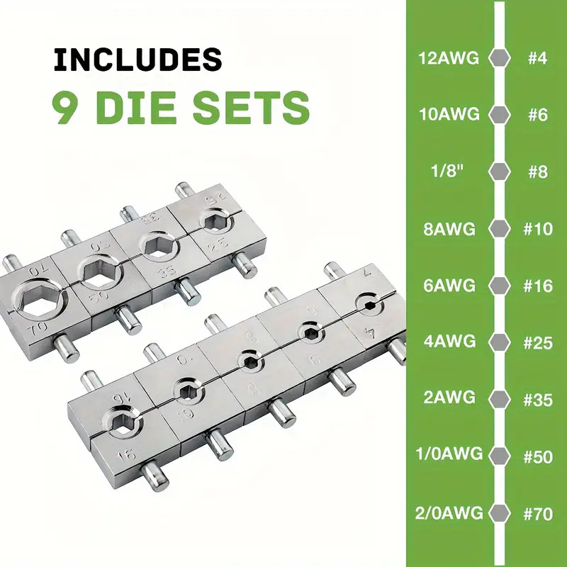 Hidraulinės kabelių krimpinimo žnyplės, nešiojamas rankinis elektriko įrankis, skirtas vario ir aliuminio kabelių terminalams, ketaus korpusas