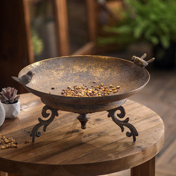 Διακοσμητικό πουλί από σφυρήλατο σίδερο για εξωτερικούς χώρους και είσοδο — βαμμένο μέταλλο, φινίρισμα Inkjet, συσκευασία από χαρτόνι (μη παραμετροποιήσιμο)