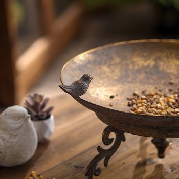 Διακοσμητικό πουλί από σφυρήλατο σίδερο για εξωτερικούς χώρους και είσοδο — βαμμένο μέταλλο, φινίρισμα Inkjet, συσκευασία από χαρτόνι (μη παραμετροποιήσιμο)