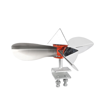 Неръждаема стомана ветро-задвижван репелент за птици за железопътни линии и овощни градини, рефлективен въртящ се ветропоказател за високо напрежение