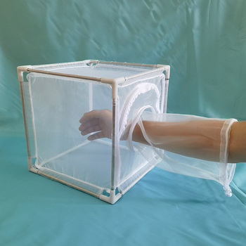 Κλουβί παρατήρησης εκτροφής εντόμων από ανοξείδωτο ατσάλι με αποσπώμενο στήριγμα, δίχτυ 100 mesh για επώαση — Pule king