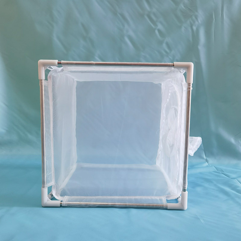 Клетка за наблюдение на развъждането на насекоми от неръждаема стомана с подвижна скоба, 100-мрежова за инкубация и наблюдение — Pule king