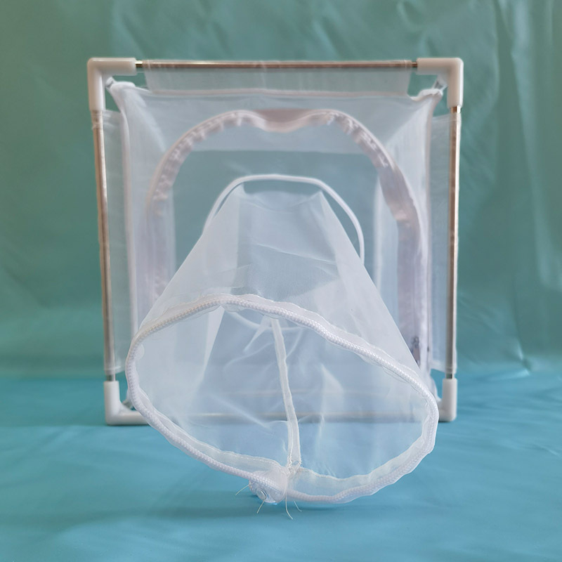 Клетка за наблюдение на развъждането на насекоми от неръждаема стомана с подвижна скоба, 100-мрежова за инкубация и наблюдение — Pule king