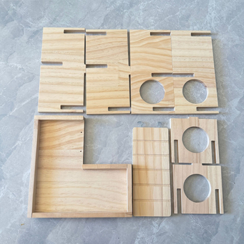 Medinis hamsters namelis su laipteliu, platforma ir labirinto tuneliu – MUxun hamsters reikmenys, svoris 530 g