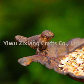 Drunk χυτοσίδηρη bird feeder σε σχήμα λουλουδιού – plug-in διακόσμηση κήπου, μέταλλο