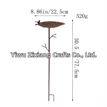 Drunk χυτοσίδηρη bird feeder σε σχήμα λουλουδιού – plug-in διακόσμηση κήπου, μέταλλο