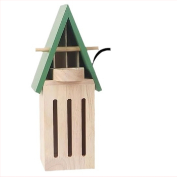 Ξύλινο σπίτι πεταλούδας από πεύκο, Brilliance μάρκα, εξωτερικό κρεμαστό διακοσμητικό κήπου, με ταΐστρα εντόμων και φωλιά πεταλούδας