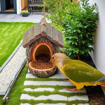 Τροφοδότης πουλιών – κορμός δέντρου από ρητίνη, Κωδικός 2004, Xinbo Brand, Σύγχρονο μινιμαλιστικό στυλ