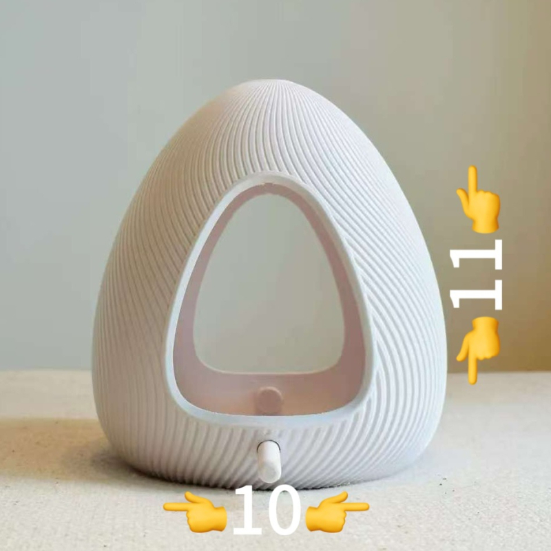 Vasból készült madáretető, csepp alakú házikó, kültéri függő használatra a kertben és az udvaron, modern minimalista stílus