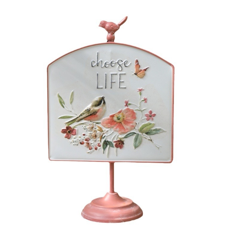 Pastorális stílusú fa madárház – függő dekoráció otthonra és kertre, vintage hangulatú (Anyag: Fa; Stílus: Pastoral; Kategória: Díszek; Alkalmazható környezet: Otthon, Kert)