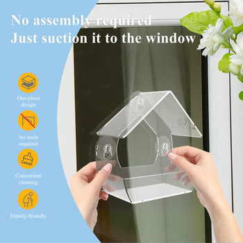 Τροφοδότης πουλιών από πλαστικό, μάρκα Kunteng, για πουλιά