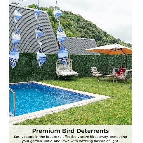 Κρεμαστό αποτροπής πουλιών, μεταλλικό, φινίρισμα κοπής, συσκευασμένο σε κουτί