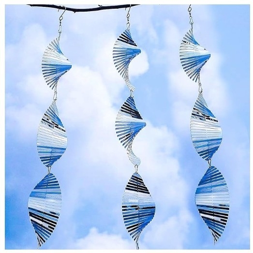 Κρεμαστό αποτροπής πουλιών, μεταλλικό, φινίρισμα κοπής, συσκευασμένο σε κουτί