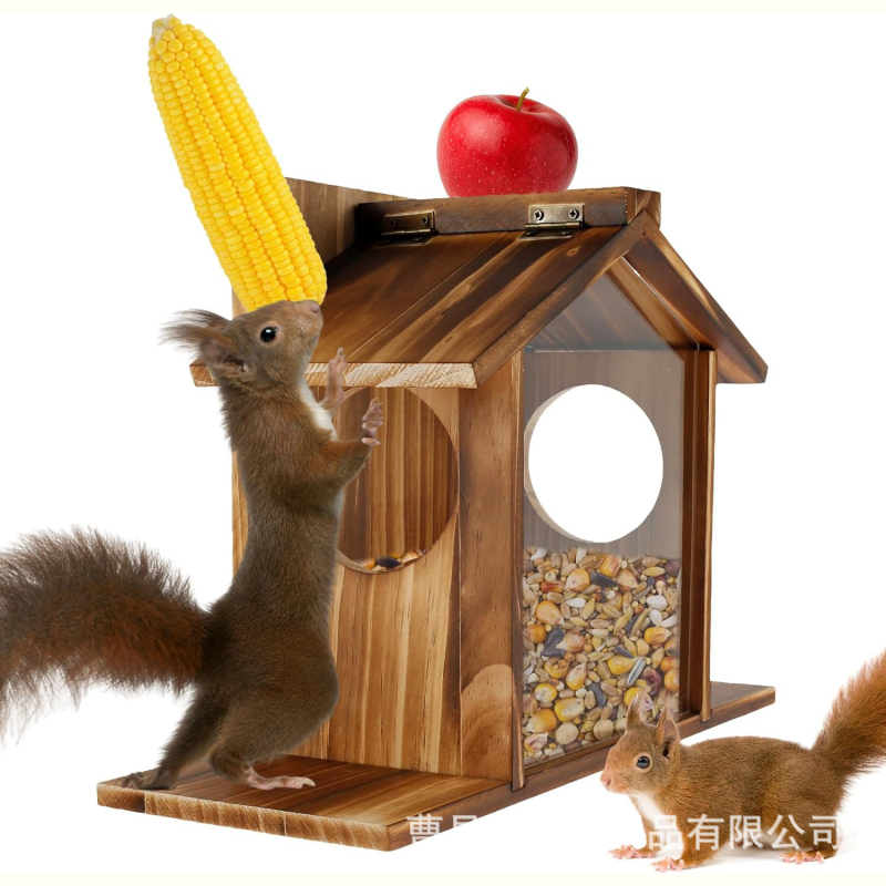 Ξύλινο εξωτερικό φωλιά σκίουρου – κρεμαστός τροφοδότης και διακοσμητικό ξύλινο σπιτάκι για ενυδρείο (Υλικό: Ξύλο; Μάρκα: Independent; Κατάλληλο για: ενυδρείο; Εισαγωγή: Όχι)