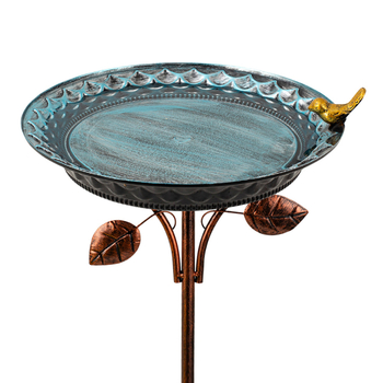 Gėlių formos lauko lesykla ir paukščių maudykla, milžiniškas korpusas, 1300 g, skirta paukščiams, su kištuku