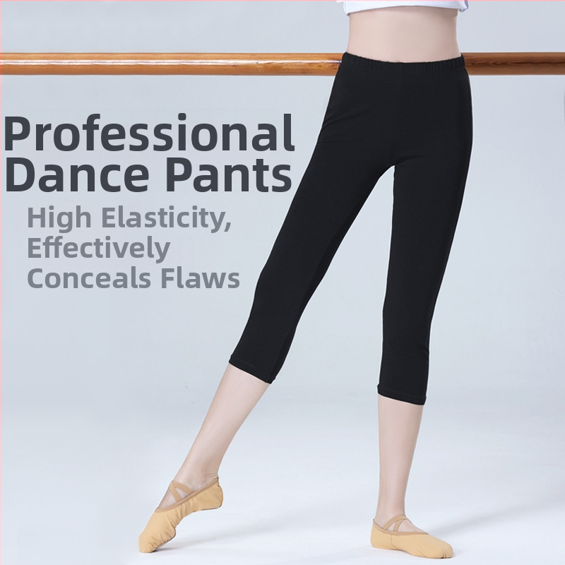 Дамски балетни панталони за танц – едноцветен дизайн, памучна материя, 95% подплата, подходящи за лято, пролет и есен, модерен танц