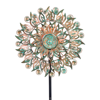 Geležies vėjo malūnas kiemo dekoras — Medžiaga: Geležis; Gamyba: Pusiau rankinis ir pusiau mechaninis; IP autorizacija: Nėra