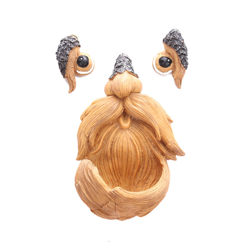 Εξωτερική τροφοδότης πουλιών από ρητίνη, διακόσμηση φλοιού, κρεμαστό διακοσμητικό, γλυκό στυλ