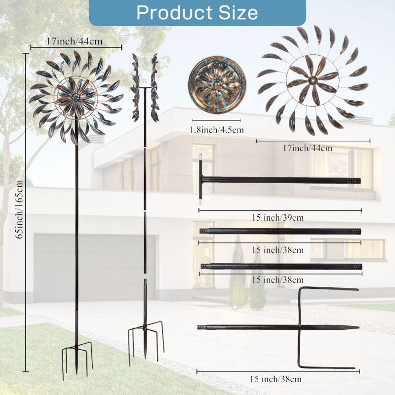 Željezni dekorativni vjetrenjača – lijevani proizvod, polu ručna i polu mehanička izrada; Kategorija: Vjetrenjača; IP ovlaštenje: Ne