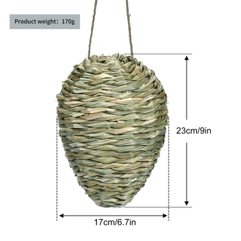 Κρεμαστό διακοσμητικό φωλιάς μελισσών για τον κήπο – εξωτερικό, φυτικό υλικό; προέλευση: Κίνα; όχι εισαγόμενο; για μέλισσες