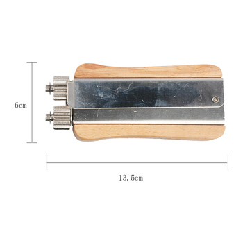 Εργαλείο μελισσοκομίας για τέντωμα σύρματος σε πλαίσια φωλιών — Ανοξείδωτο ατσάλι, Ξύλινο χερούλι, Χαλκό ματι
