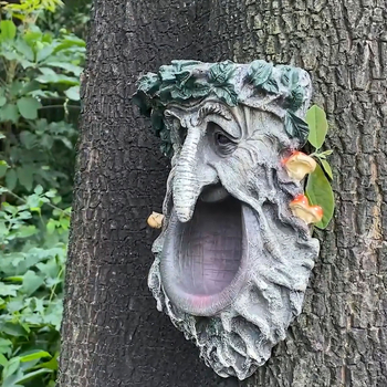 Golden Torch sintetinių dervų lesyklėlė paukščiams lauko sode – kabamas dekoro dalis, raižyta ir poliruota, pritaikomas dovanos variantas