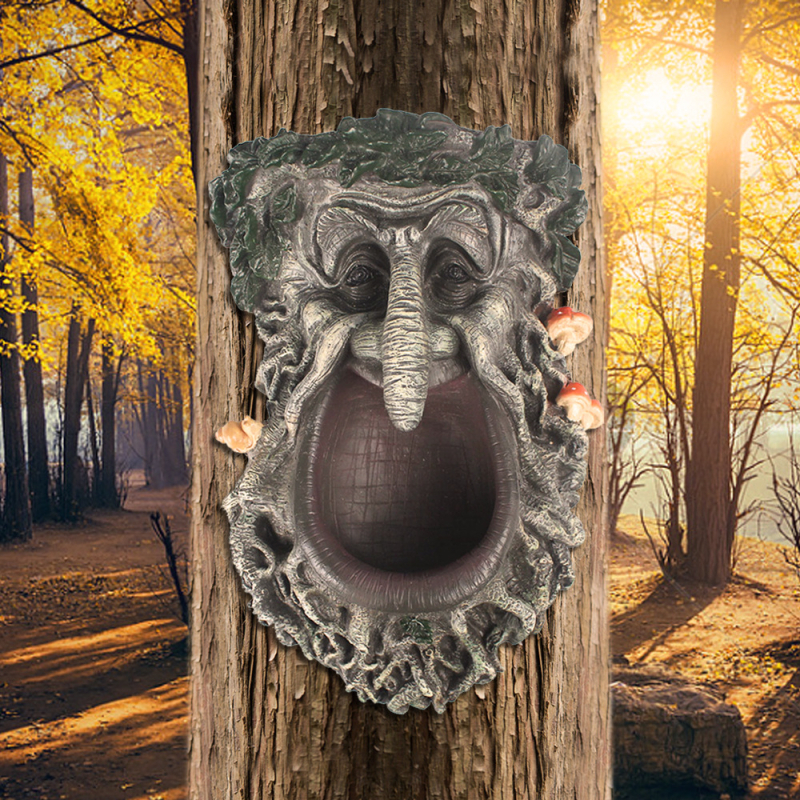 Golden Torch sintetinių dervų lesyklėlė paukščiams lauko sode – kabamas dekoro dalis, raižyta ir poliruota, pritaikomas dovanos variantas