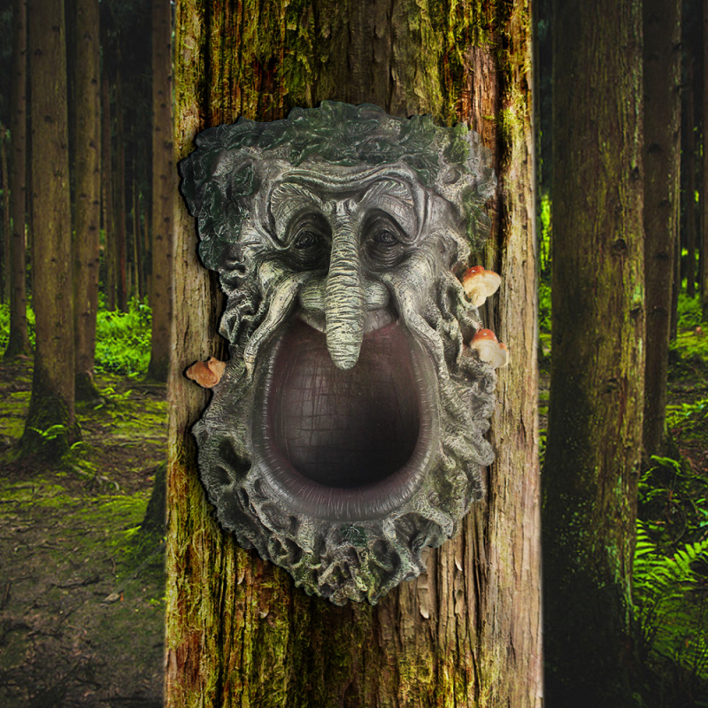 Golden Torch sintetinių dervų lesyklėlė paukščiams lauko sode – kabamas dekoro dalis, raižyta ir poliruota, pritaikomas dovanos variantas