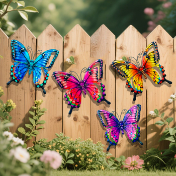 3D Μεταλλική πεταλούδα διακοσμητικό τοίχου Huixin Type-01625 Γεωμετρικό σχήμα Κινέζικο στυλ