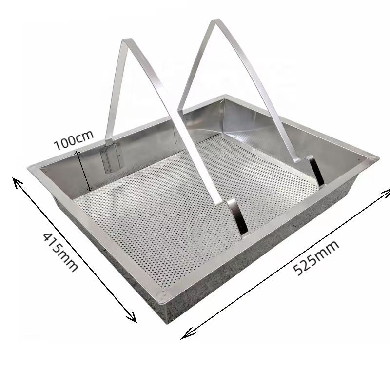 Пчеларски инструмент: диск за филтриране на мед от неръждаема стомана, филтърна мрежа, огледално покритие