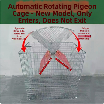 Οικιακό κλουβί για περιστέρια με περιστρεφόμενο σχεδιασμό, εκπαιδευτικό και αναδιπλούμενο (Υλικό: Μέταλλο; Προέλευση: Άλλο; Εισαγωγή: Όχι; Μάρκα: Άλλο)