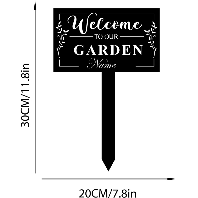 Vasból készült kertészeti dísz ünnepekre, téglalap alakú fűbe illeszthető dísz, geometriai forma, modern letisztult stílus, alkalmas templomok és szállodák számára