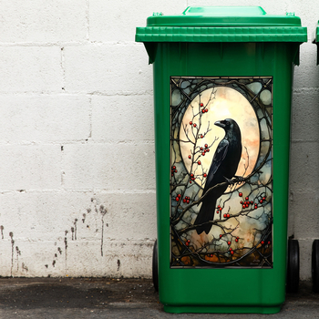 Αυτοκόλλητο τοίχου με καρτούν κόρακι σε κλάδι — PVC, HOMEYAN, 1 τεμάχιο, κατάλληλο για σαλόνι, υπνοδωμάτιο, μπαλκόνι, μοντέρνος μινιμαλισμός