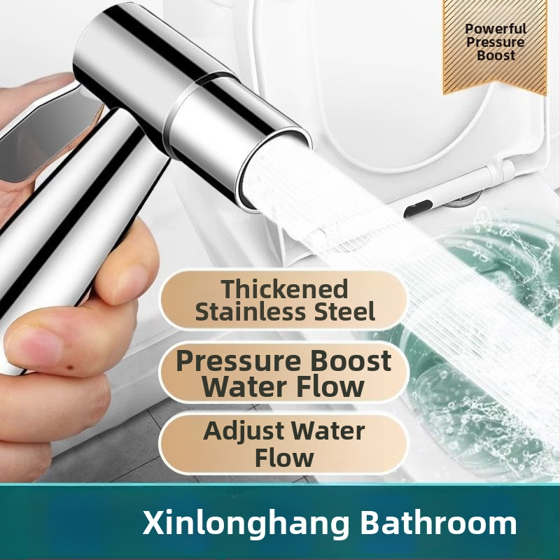 Стоманен душ-пистолет за тоалетна, глава за чешма, марка New Dragon Sail, персонализация налична, стандартна функция