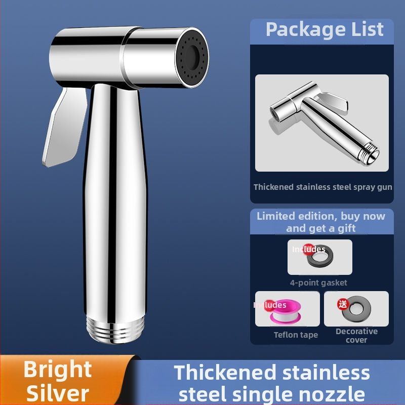 Стоманен душ-пистолет за тоалетна, глава за чешма, марка New Dragon Sail, персонализация налична, стандартна функция