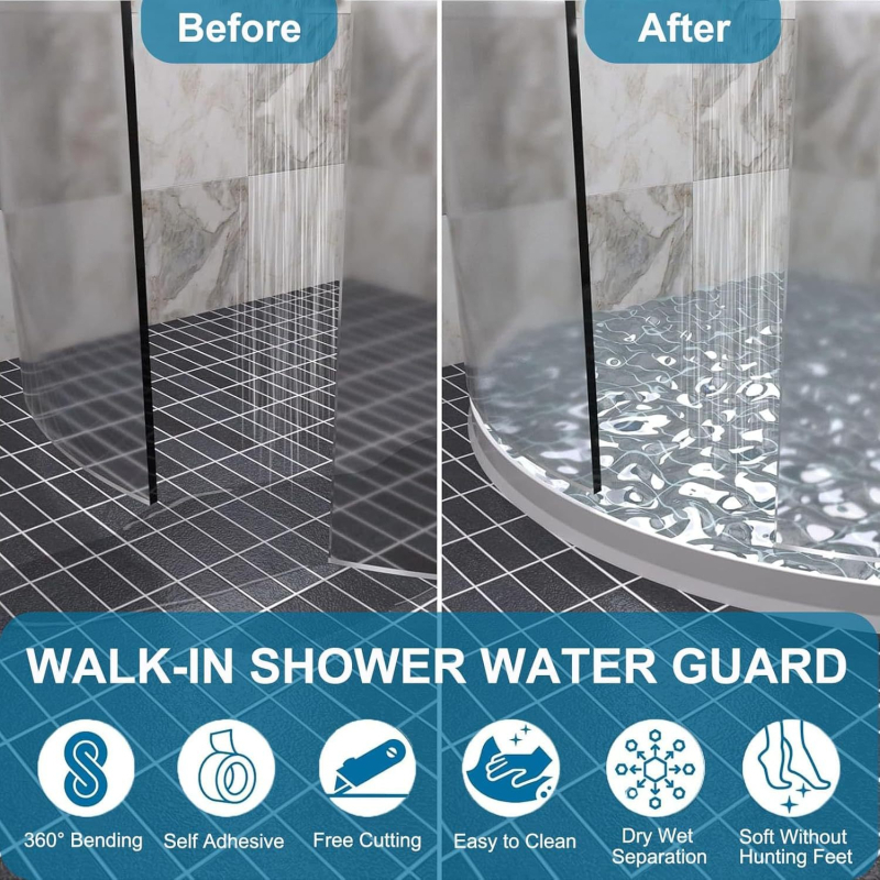 Vannas istabas ūdens noturēšanas lenta — pašlīmējoša, materiāls: TPE-silikons, mūsdienīgs minimālisma stils, izcelsme Hebei (Materiāls: TPE-silikons; Līme: pašlīmējoša; Kategorija: ūdens noturēšanas lente; Stils: mūsdienīgs minimālisms; Izcelsme: Hebei)