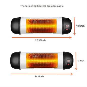 Κάλυμμα τοίχου για θερμαντήρα με προστασία σκόνης και ήλιου, εσωτερικό/εξωτερικό κρεμαστό κάλυμμα θέρμανσης βεράντας, πολυεστέρας 100% ύφασμα, προσαρμογή κατά παραγγελία, μοντέρνο απλό στυλ, κάλυμμα κλιματισμού