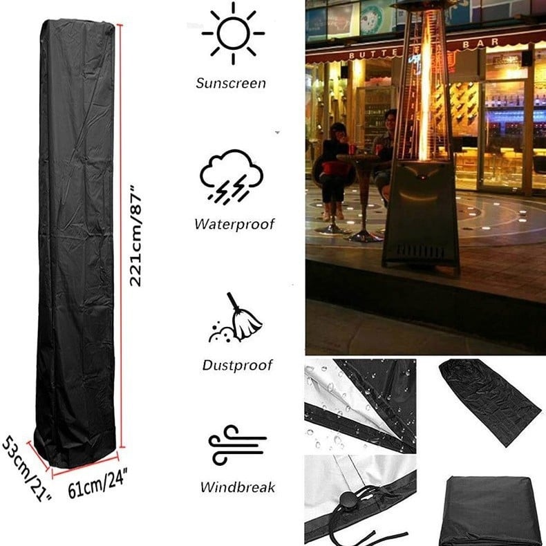 Kültéri fűtőtest-huzat – 100% poliészter, testreszabható feldolgozás, modern minimalista stílus