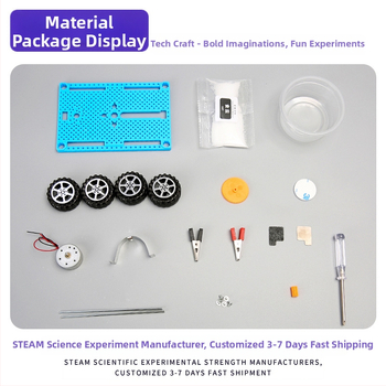 DIY Κιτ αυτοκινήτου με κίνηση από αλμυρό νερό για STEAM εκπαίδευση, Φυσική πρωτοβάθμιας και δευτεροβάθμιας εκπαίδευσης, πλαστικά εξαρτήματα, ηλικίες 7-14 ετών