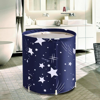 Sulankstoma stora vonia suaugusiems — PVC + nailono audinys; sulankstomas dizainas; pastovi temperatūra