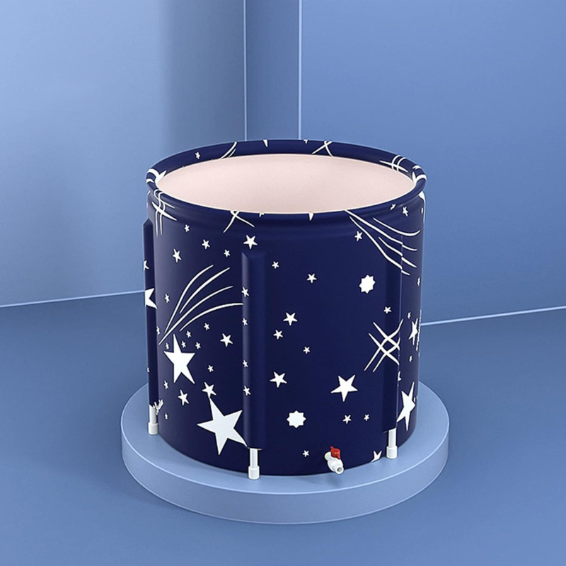 Sulankstoma stora vonia suaugusiems — PVC + nailono audinys; sulankstomas dizainas; pastovi temperatūra