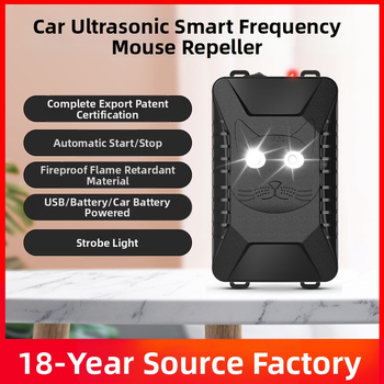 AR28 Automobilio ultragarso gyvūnų atbaidytuvas, 12V, 22-45 kHz, ABS korpusas, skydelio montavimas