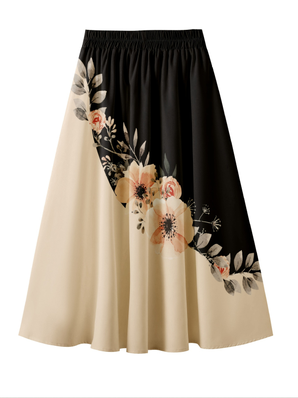 Rochie midi cu guler polo, PVC material (mâneci de tip prințesă; mâneci 3/4; primăvara 2025; stil retro-literar; lungime midi)